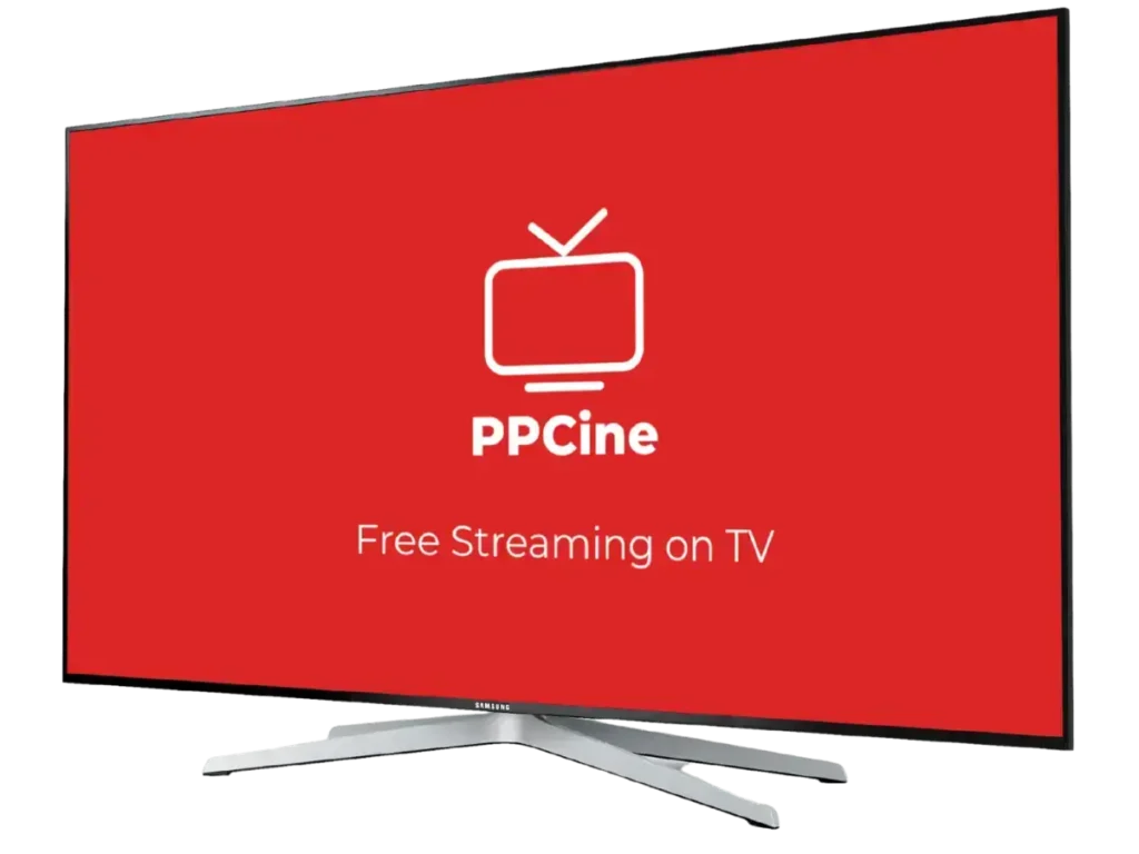 Download PPCine for TV: Android TV Box, FireStick & Smart TVs 1 A samsung led tv showing ppcine apk interface